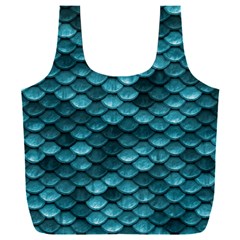 Teal Scales! Full Print Recycle Bag (xxxl) by fructosebat