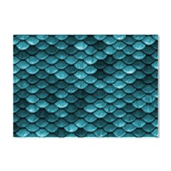 Teal Scales! Crystal Sticker (a4)