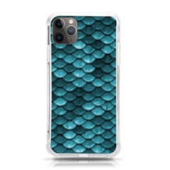 Teal Scales! Iphone 11 Pro Max 6 5 Inch Tpu Uv Print Case by fructosebat