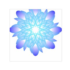 Flower Illustration T- Shirt Beautiful And Artistic Blue Flower T- Shirt Square Satin Scarf (30  X 30 ) by maxcute