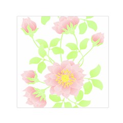 Flowers Illustration T- Shirtflowers T- Shirt (8) Square Satin Scarf (30  X 30 ) by maxcute