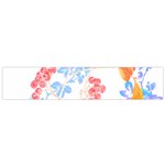 Flowers Pattern T- Shirtflower Pattern Design Drawing T- Shirt Small Premium Plush Fleece Scarf Back