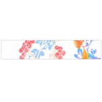 Flowers Pattern T- Shirtflower Pattern Design Drawing T- Shirt Large Premium Plush Fleece Scarf  Back