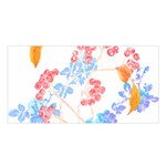 Flowers Pattern T- Shirtflower Pattern Design Drawing T- Shirt Satin Shawl 45  x 80  Front