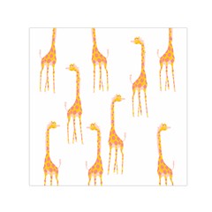 Giraffe Pattern T- Shirt Giraffes T- Shirt Square Satin Scarf (30  X 30 ) by maxcute