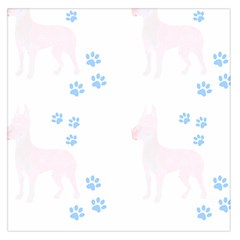 Great Dane T- Shirt Great Dane Dog Pattern T- Shirt Square Satin Scarf (36  X 36 ) by maxcute