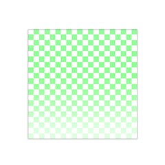 Green Checker T- Shirt Green Checker T- Shirt Satin Bandana Scarf 22  X 22  by maxcute