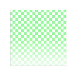 Green Checker T- Shirt Green Checker T- Shirt Square Satin Scarf (30  X 30 ) by maxcute