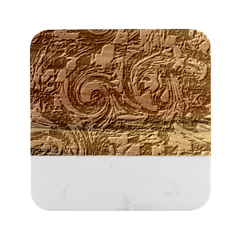 Dweeb Design Marble Wood Coaster (square)