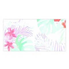 Hawaii T- Shirt Hawaii Flower Garden T- Shirt Satin Shawl 45  x 80 