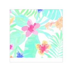 Hawaii T- Shirt Hawaii Flower Pattern T- Shirt Square Satin Scarf (30  X 30 ) by maxcute