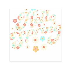 Hello Spring T- Shirt Hello Spring Trendy Easter Daisy Flower Cute Floral Pattern 3 Square Satin Scarf (30  X 30 )