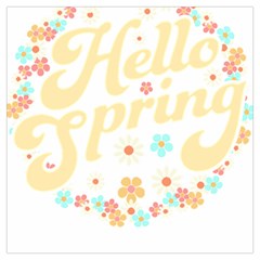 Hello Spring T- Shirt Hello Spring Trendy Easter Daisy Flower Cute Floral Pattern T- Shirt Lightweight Scarf  by maxcute