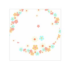 Hello Spring T- Shirt Hello Spring Trendy Easter Daisy Flower Cute Floral Pattern Square Satin Scarf (30  X 30 ) by maxcute