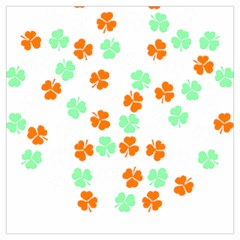 Irish T- Shirt Shamrock Pattern In Green White Orange T- Shirt Lightweight Scarf  by maxcute