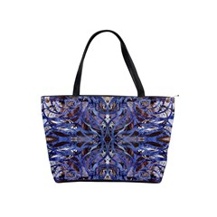 Denim Blend Repeats I Classic Shoulder Handbag by kaleidomarblingart