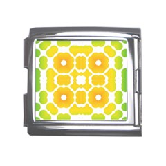 Yellow Seamless Pattern Mega Link Italian Charm (18mm)