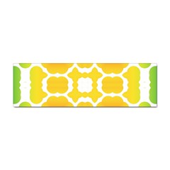 Yellow Seamless Pattern Sticker (bumper)