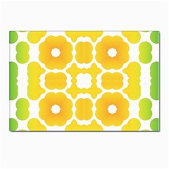 Yellow Seamless Pattern Postcard 4 x 6  (pkg Of 10) by Ravend