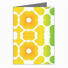 Yellow Seamless Pattern Greeting Cards (pkg Of 8) by Ravend