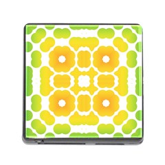 Yellow Seamless Pattern Memory Card Reader (square 5 Slot) by Ravend