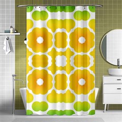 Yellow Seamless Pattern Shower Curtain 48  X 72  (small)  by Ravend