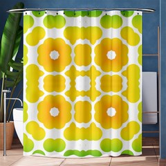 Yellow Seamless Pattern Shower Curtain 60  X 72  (medium)  by Ravend