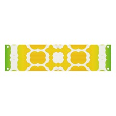 Yellow Seamless Pattern Banner And Sign 4  X 1  by Ravend