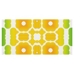 Yellow Seamless Pattern Banner And Sign 4  X 2 