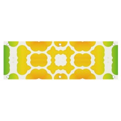 Yellow Seamless Pattern Banner And Sign 6  X 2  by Ravend