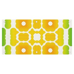 Yellow Seamless Pattern Banner And Sign 6  X 3  by Ravend