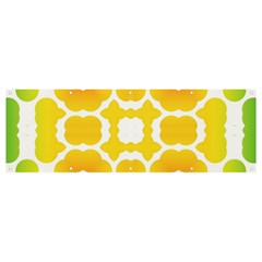 Yellow Seamless Pattern Banner And Sign 12  X 4  by Ravend