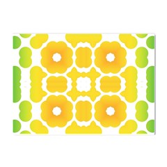 Yellow Seamless Pattern Crystal Sticker (a4)