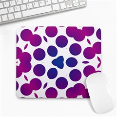 Purple Blue Repeat Pattern Large Mousepad by Ravend