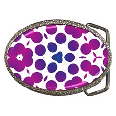 Purple Blue Repeat Pattern Belt Buckles by Ravend