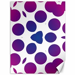 Purple Blue Repeat Pattern Canvas 36  X 48  by Ravend