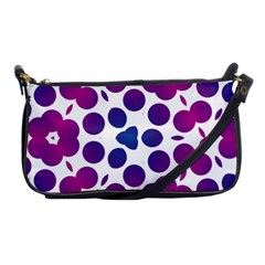 Purple Blue Repeat Pattern Shoulder Clutch Bag by Ravend