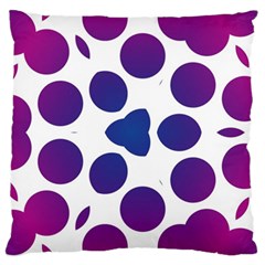 Purple Blue Repeat Pattern Large Cushion Case (two Sides) by Ravend