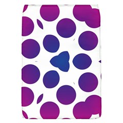 Purple Blue Repeat Pattern Removable Flap Cover (l) by Ravend