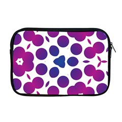 Purple Blue Repeat Pattern Apple Macbook Pro 17  Zipper Case by Ravend