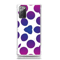 Purple Blue Repeat Pattern Samsung Galaxy Note 20 Tpu Uv Case