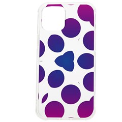 Purple Blue Repeat Pattern Iphone 12 Pro Max Tpu Uv Print Case