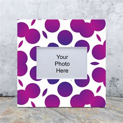 Purple Blue Repeat Pattern White Box Photo Frame 4  X 6  by Ravend