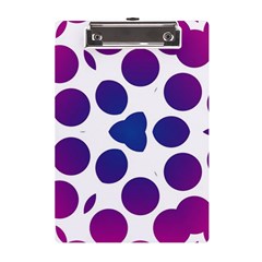 Purple Blue Repeat Pattern A5 Acrylic Clipboard