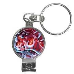 Abstract Art Texture Bubbles Nail Clippers Key Chain