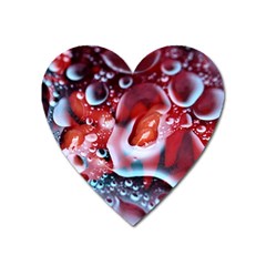 Abstract Art Texture Bubbles Heart Magnet by Ravend