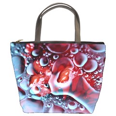 Abstract Art Texture Bubbles Bucket Bag by Ravend