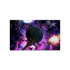 Spaceship Alien Futuristic Sticker Rectangular (100 Pack)