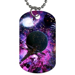 Spaceship Alien Futuristic Dog Tag (two Sides) by Ravend