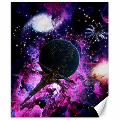 Spaceship Alien Futuristic Canvas 8  X 10  by Ravend